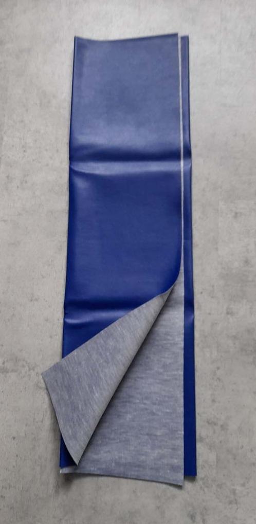NIEUWE blauwe coupon SKAI / kunstleer van ongeveer 65 x70 cm, Hobby en Vrije tijd, Stoffen en Lappen, Nieuw, Leer of Kunstleer