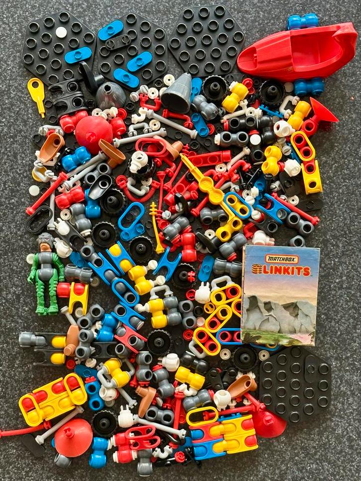 Matchbox Linkits Bouwset - Vintage Speelgoed 1984, Kinderen en Baby's, Speelgoed | Overig, Gebruikt, Jongen of Meisje, Ophalen of Verzenden