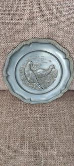 Mooi oud Wandbord met duif, Ophalen of Verzenden