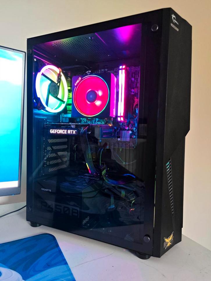 Gaming PC Ryzen 7, RTX 3060, Computers en Software, Desktop Pc's, Zo goed als nieuw, 3 tot 4 Ghz, SSD, 16 GB, Met videokaart, Gaming