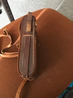 oude leren camera tas, Ophalen of Verzenden, Gebruikt