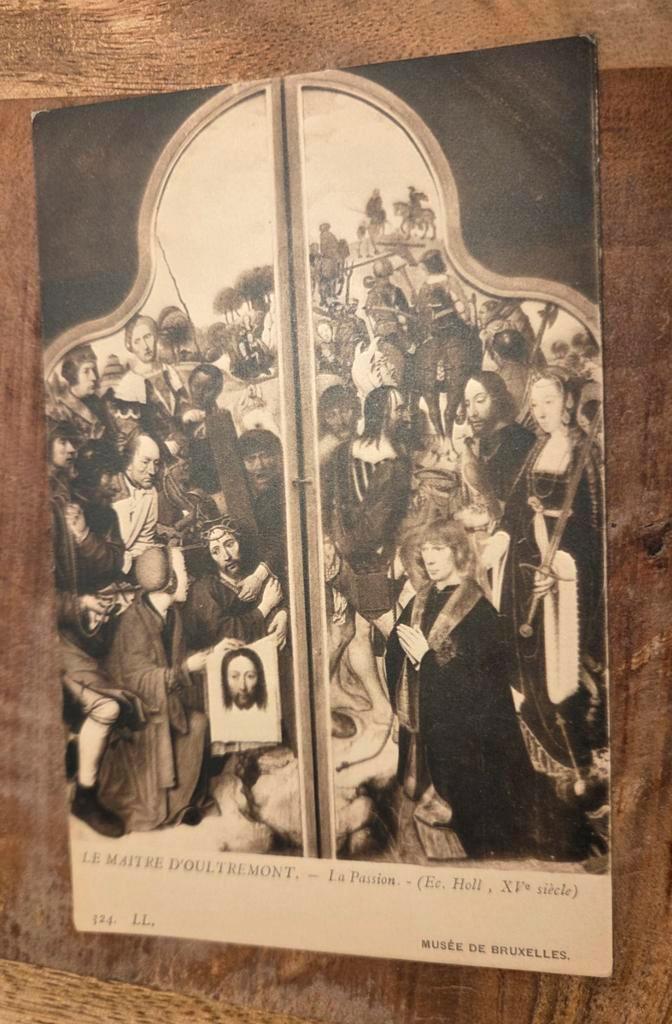 Het Lid van de Passietriptiek - Jan Mostaert, Verzamelen, Ansichtkaarten | Themakaarten, Ongelopen, Voor 1920, Overige thema's