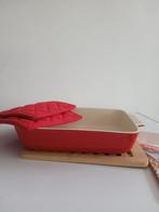 Nieuwe porseleinen  oven schaal rood, Verzenden, Nieuw