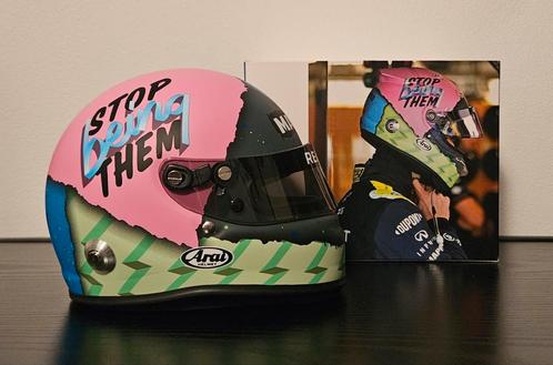 F1 Daniel Ricciardo 2019 helm schaal 1/2, Verzamelen, Automerken, Motoren en Formule 1, Zo goed als nieuw, Formule 1, Ophalen of Verzenden