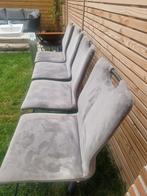 Zestal grijze eetkamerstoelen, 150 totaal / 30 per stuk, Huis en Inrichting, Stoelen, Gebruikt, Ophalen of Verzenden, Metaal, Vijf, Zes of meer stoelen