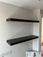 Zwarte zwevende wandplanken IKEA (4st), Huis en Inrichting, Woonaccessoires | Wandplanken en Boekenplanken, Ophalen, Gebruikt
