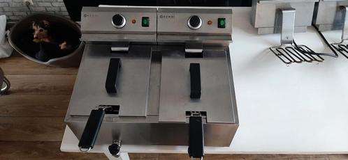 Dubbele professionele Hendi friteuse met veel extra!!!, Witgoed en Apparatuur, Frituurpannen, Zo goed als nieuw, 4 liter of meer