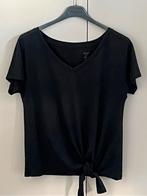 Marccain donkerblauw shirt met strik, mt N2 = 36, Blauw, Ophalen of Verzenden, Zo goed als nieuw, Korte mouw