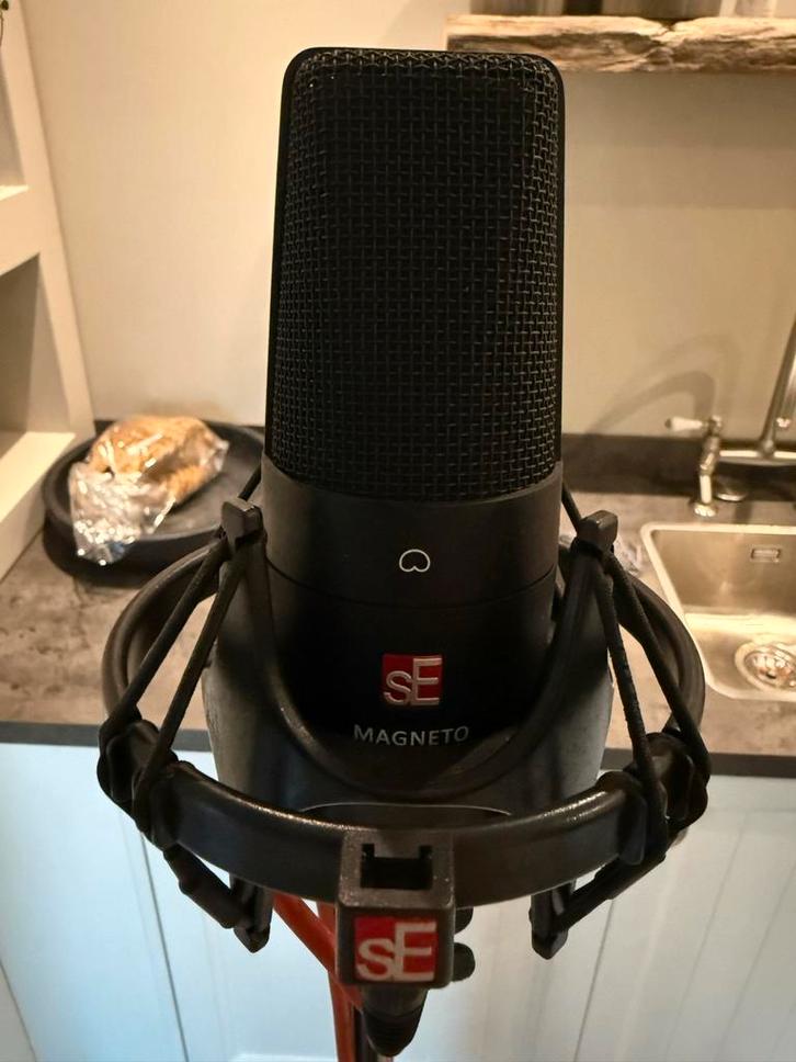 SE Electronics Magneto + Accessoires, Muziek en Instrumenten, Microfoons, Gebruikt, Studiomicrofoon, Ophalen of Verzenden