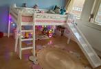 Hoogslaper wit, bed + matras, Kinderen en Baby's, Kinderkamer | Stapelbedden en Hoogslapers, Ophalen, Gebruikt, Hoogslaper