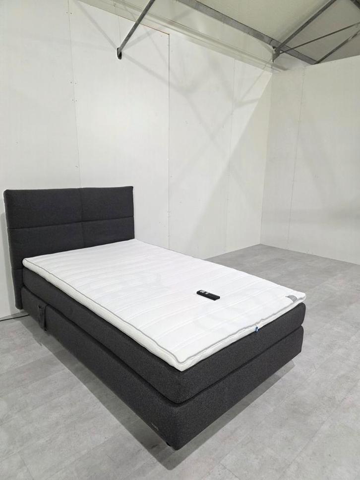 Boxspring Auping Twijfelaar 120x200 Elektrisch M2, Huis en Inrichting, Slaapkamer | Bedden, Zo goed als nieuw, Twijfelaar, 120 cm