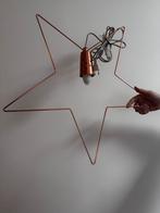 2 decoratie lampen, met stekker, Huis en Inrichting, Lampen | Hanglampen, Ophalen, Zo goed als nieuw, Metaal, Minder dan 50 cm