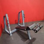 Decline bench press incl. Stang/ Fitness, Ophalen, Zo goed als nieuw, Borst, Fitnessbank