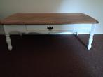 leuke retro vintage gepimpte salontafel, landelijk nu met la, Ophalen, Gebruikt, 100 tot 150 cm, 50 tot 100 cm