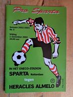 Sparta - Heracles 2002/2003, Ophalen of Verzenden, Zo goed als nieuw, Overige binnenlandse clubs, Boek of Tijdschrift