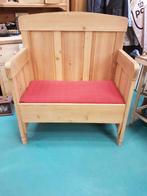 2 x halbank, bijzet bank, eetkamer bank van antiek grenen., Huis en Inrichting, Banken | Bankstellen, Ophalen, Hout, Gebruikt