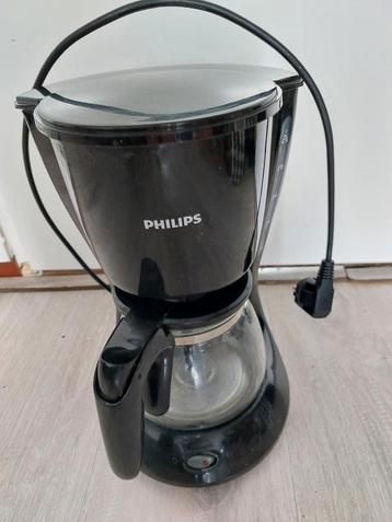 Gebruikte stevige zwarte Philips koffieapparaat. beschikbaar voor biedingen