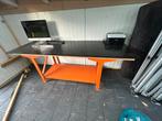 Werkbank - zware belastbaarheid - 250cm breed 65cm diep, Ophalen of Verzenden, Zo goed als nieuw, 170 cm of meer