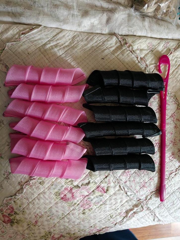 Hitteloze krullers voor grove krullen 12 stuks halflang haar, Sieraden, Tassen en Uiterlijk, Uiterlijk | Haarverzorging, Nieuw