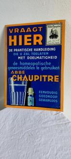 Reclame Homeopatische middelen 1936 Abbe Chaupitre, Reclamebord, Gebruikt, Ophalen of Verzenden