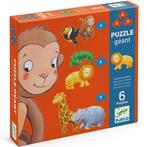 Djeco Puzzel Safaridieren - Compleet!, Kinderen en Baby's, 2 tot 4 jaar, 10 tot 50 stukjes, Ophalen of Verzenden, Zo goed als nieuw