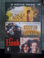 Jungle book / Kuifje / hook (dvd), Ophalen of Verzenden, Zo goed als nieuw, Actie en Avontuur, Alle leeftijden