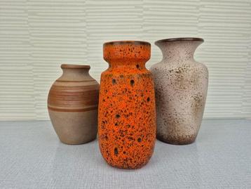 West-Germany Scheurich vaas en handgemaakte vaas. beschikbaar voor biedingen