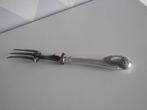 vintage verzilverd medaillon serveervork 27 cm France 1930, Antiek en Kunst, Antiek | Bestek, Ophalen of Verzenden