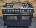 Luxe Fornuis Boretti 100cm antraciet + messing frytop, Niet ingevuld, 60 cm of meer, Niet ingevuld, Ophalen of Verzenden