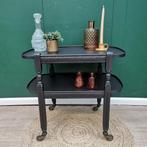 Serveertafeltje trolley Zwartbruin, Ophalen