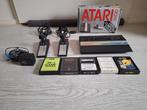 Atari 2600 spelcomputer met 5 spellen en doos, Spelcomputers en Games, Spelcomputers | Atari, Ophalen, Gebruikt, Met 2 controllers