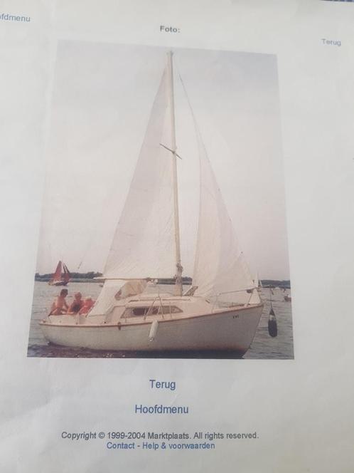 Kajuit zeilboot, Watersport en Boten, Kajuitzeilboten en Zeiljachten, Gebruikt, Polyester, Diesel, Ophalen of Verzenden