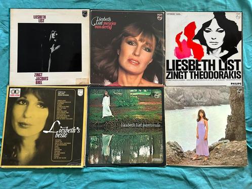 6 LP's Liesbeth List (ook per stuk te koop), Cd's en Dvd's, Vinyl | Nederlandstalig, Gebruikt, Levenslied of Smartlap, 12 inch