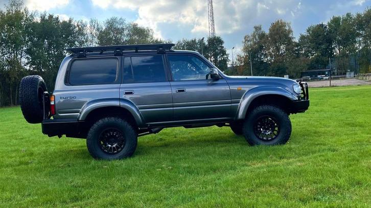 custom HDJ80 landcruiser, Auto's, Toyota, Particulier, Landcruiser, Diesel, SUV of Terreinwagen, Handgeschakeld, Zilver of Grijs