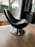 Vintage IKEA Tirup stoel, Huis en Inrichting, Ophalen, Gebruikt, Minder dan 75 cm, Zwart leder