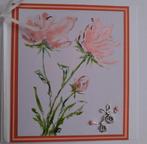Bloemen geschilderd met aquarel verf, Ophalen of Verzenden, Zo goed als nieuw
