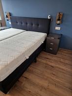 Elektrisch verstelbare boxspring 180x200, Ophalen, Zwart, Tweepersoons, Zo goed als nieuw