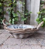 Rieten tuinmand D40 rotan basket plantenbak tuin Nieuw, Minder dan 30 cm, Minder dan 60 cm, Rond, Nieuw