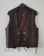 Biker Gilet Buffel Leer Bruin XL, Verzenden, Zo goed als nieuw, Onbekend