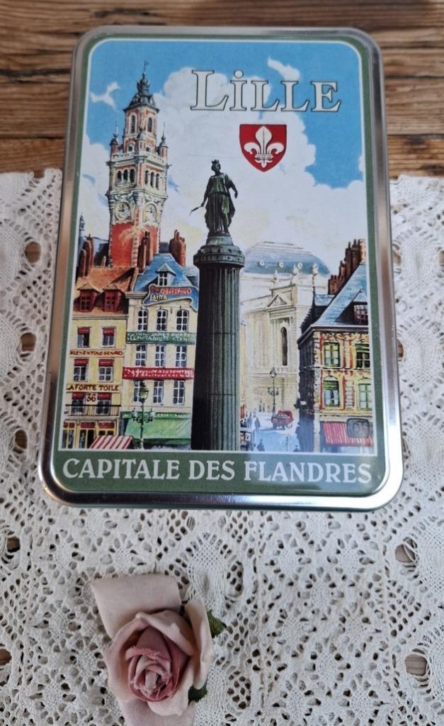 Frans Massilly blik, Lille, Capitale des Flandres, Verzamelen, Blikken, Gebruikt, Overige, Overige merken, Ophalen of Verzenden