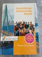 C.J. Loonstra - Hoofdlijnen Nederlands recht, Boeken, Studieboeken en Cursussen, Nieuw, C.J. Loonstra, HBO, Alpha
