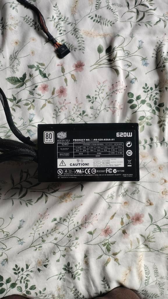 Cooler Master PSU 620W - Verwisselbare Stekker, Computers en Software, Interne voedingen, Gebruikt, Ophalen of Verzenden