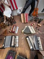 5 stuks Diverse Accordeons - Knop en Toets, Gebruikt, Met riemen, Overige formaten, Toetsaccordeon