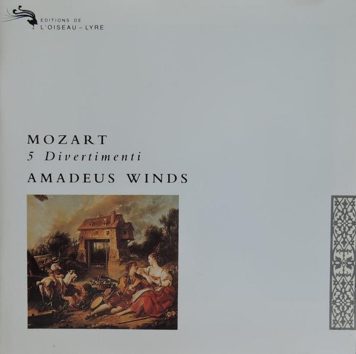Mozart / 5 Divertimenti - Amadeus Winds- L'Oiseau-Lyre - DDD, Cd's en Dvd's, Cd's | Klassiek, Zo goed als nieuw, Kamermuziek, Verzenden