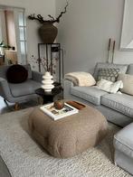 Pode by Leolux Unda poef bijzettafel hocker stof bruin beige, Ophalen, Zo goed als nieuw, Stof