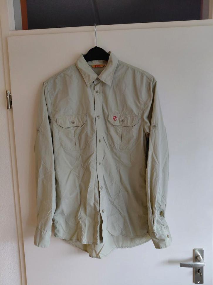 Fjallraven trekking outdoor overhemd beige maat m, Sport en Fitness, Bergsport en Wandelen, Gebruikt, Kleding, Ophalen of Verzenden