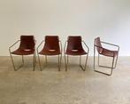 4 MIDJ Apelle leren italiaanse eetkamerstoel Beatriz Sempere, Huis en Inrichting, Stoelen, Ophalen, Molenakkerstraat 10, Zo goed als nieuw