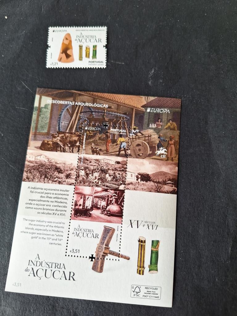 Madeira Portugal: Europazegels 2025. Archeologische vondsten, Ophalen of Verzenden, Portugal, Postfris