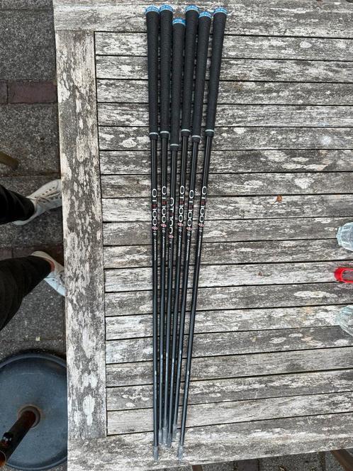 Mitsubishi OTi 100 Stiff Shafts 5-PW (Titleist ping callaway, Sport en Fitness, Golf, Gebruikt, Club, Overige merken, Verzenden