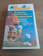 De Smurfen videoband. 3 complete verhalen., Cd's en Dvd's, VHS | Kinderen en Jeugd, Gebruikt, Tekenfilm, Alle leeftijden, Ophalen of Verzenden